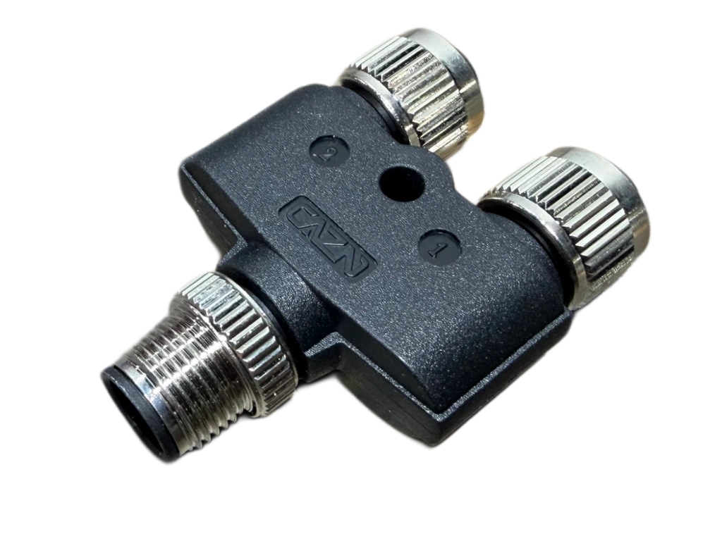 [Y-Type Splitter M12 4-Pin 2x 3-Sockets] SY-M12-4P-2-M12-3P