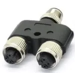 [Y-Type Splitter M12 4-Pin 2x 3-Sockets] SY-M12-4P-2-M12-3P