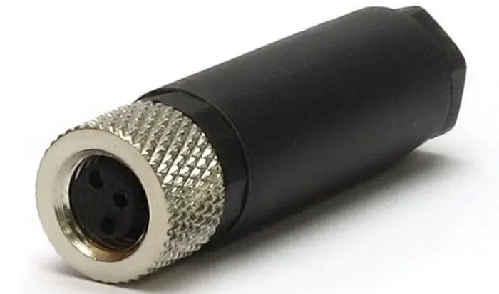 [3-Pin M8 Field Wireable, Female] 3-Pin M8 Field Wireable, Female