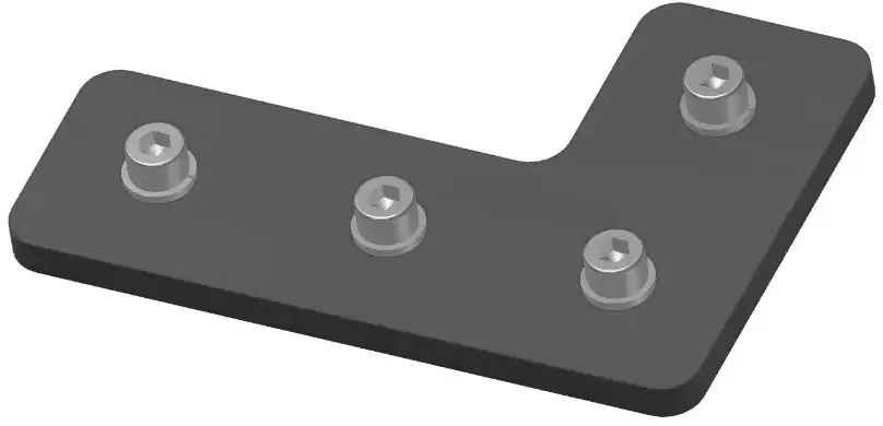 [L-Shaped Profile Angle Conector 80-120] PAC-L-80-120