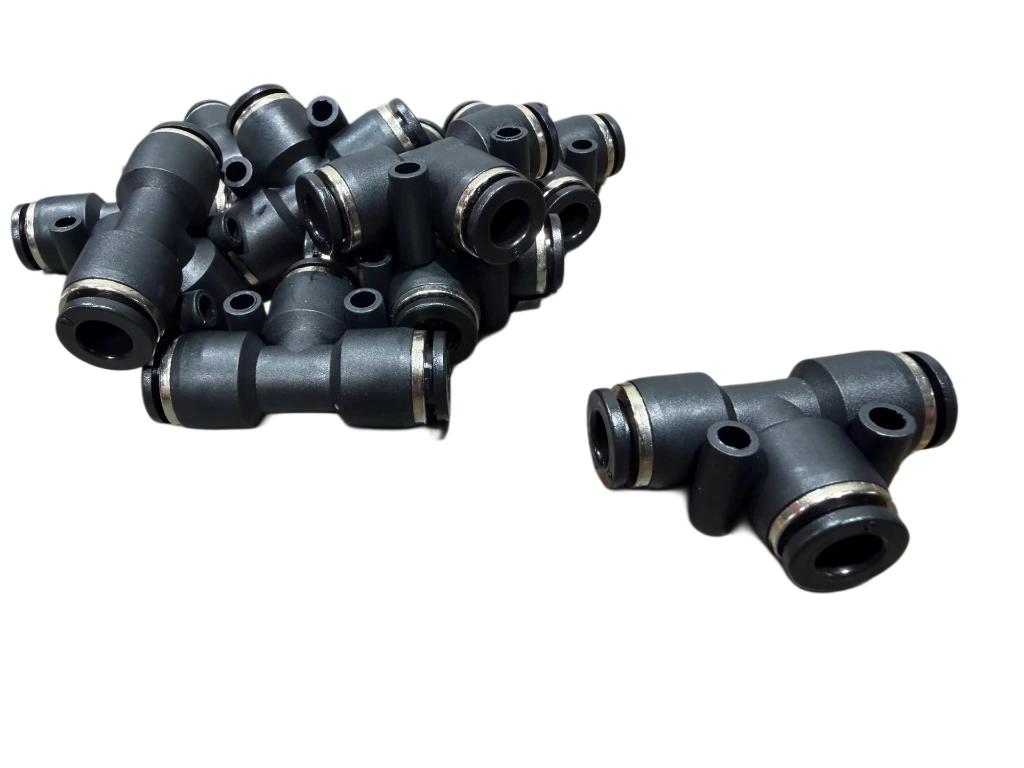 [Pneumatic T Connector 3x M6] PTC-6-6-6