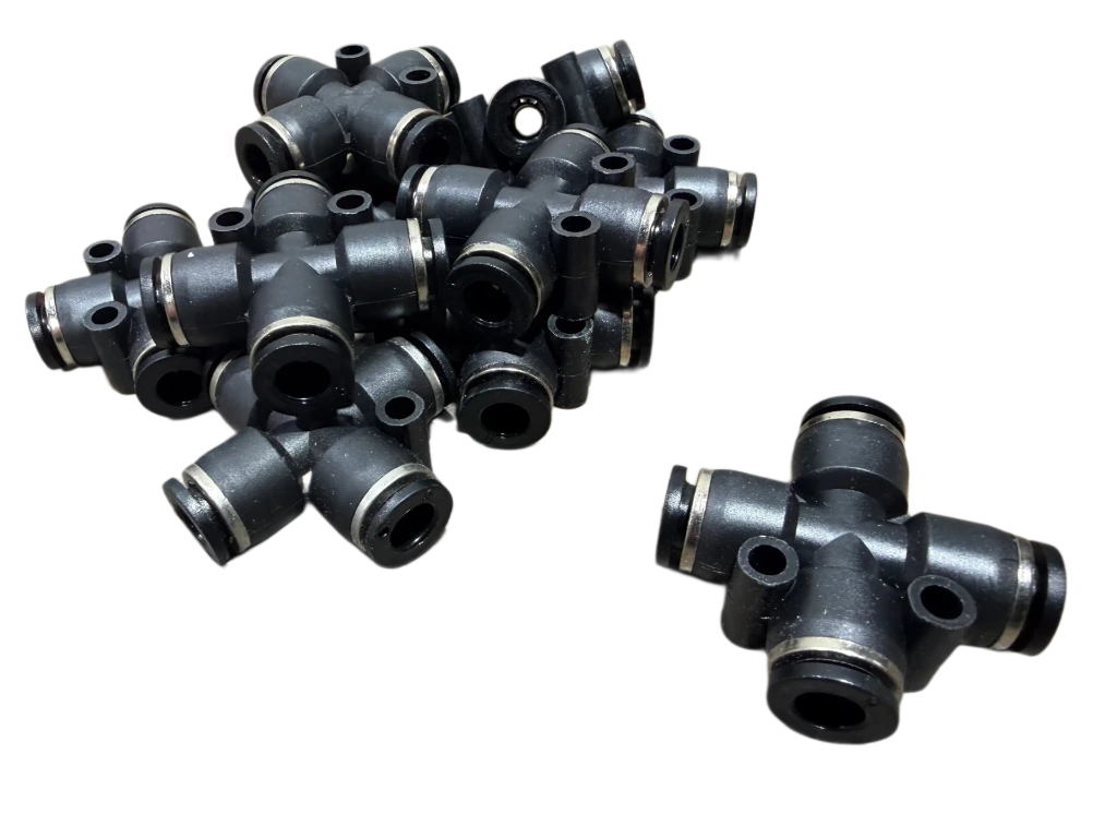 [Pneumatic X Connector 4x M6] PXC-6-6-6