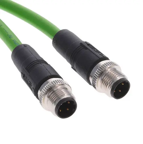 [4-Pin M12 ProfiNet Cable (Male/Male) 1M] 4-Pin M12 ProfiNet Cable (Male/Male) (1M)