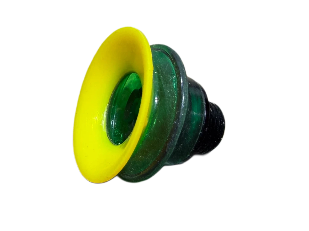 [Green-Yellow Dual Durometer Polyurethane 25mm Suction Cup G1/8 Thread] SC1-25-D2-18