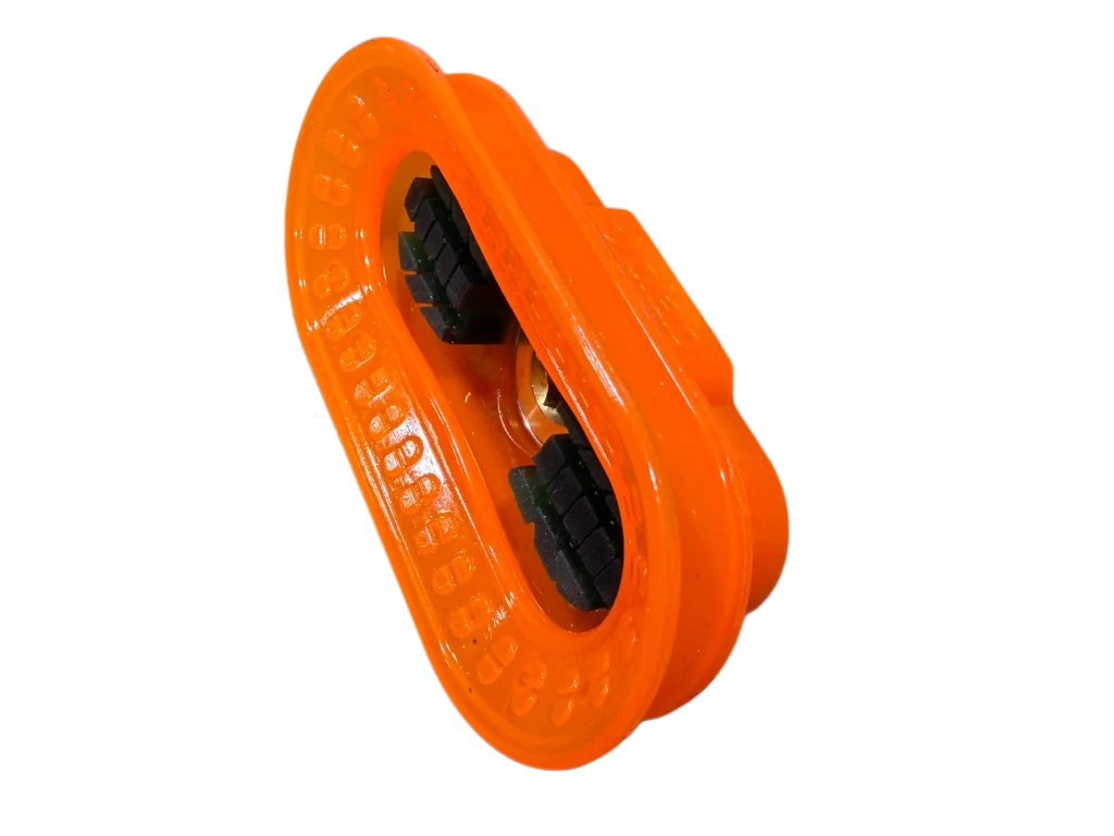 [Green/Orange Polyurethane 35x90mm Oval Suction Cup G3/8 Thread] SOB-35-90-P6-38