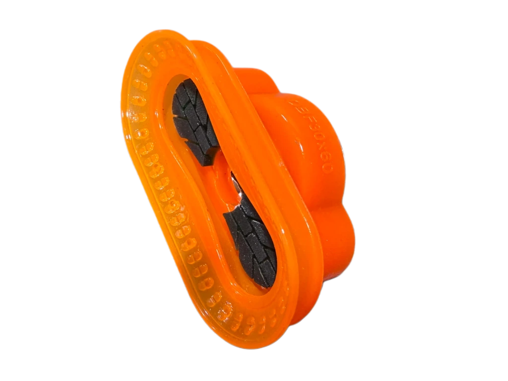 [Orange Polyurethane 30x60mm Oval Suction Cup G3/8 Thread] SOB-30-60-P6-38