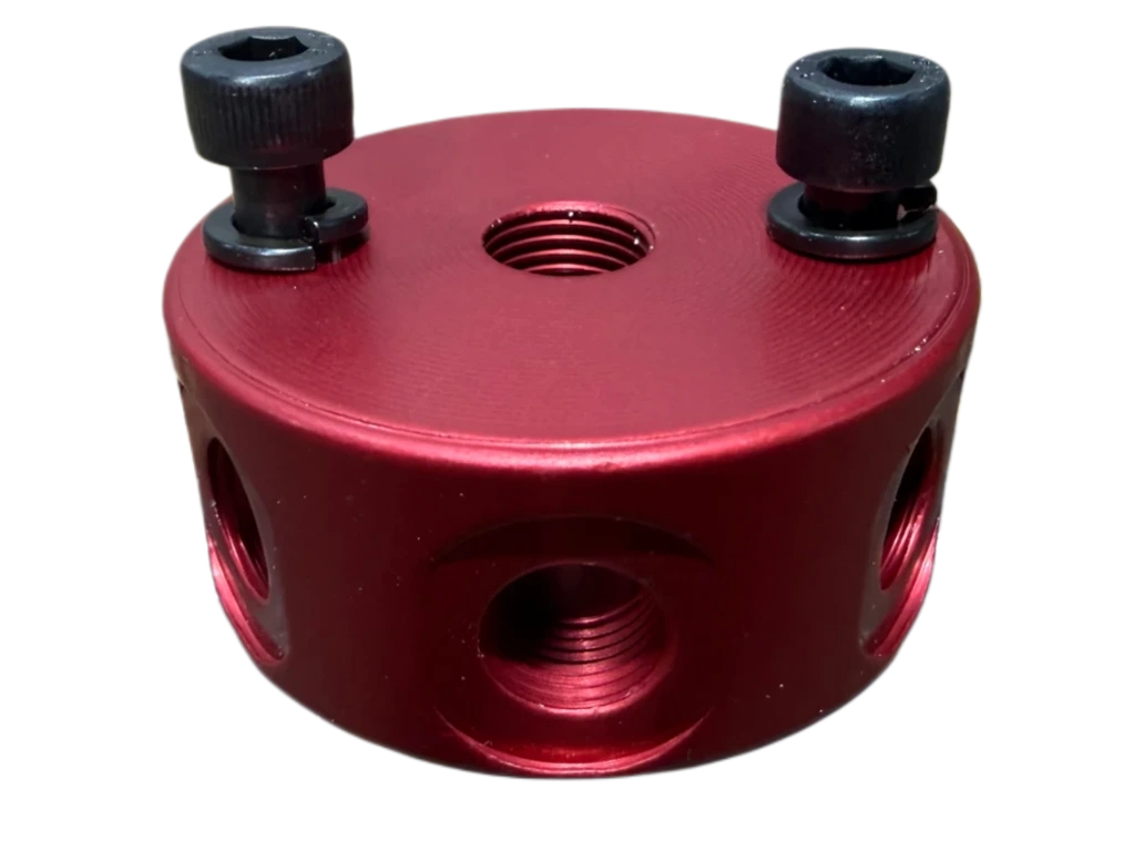 [1-Circuit 6-Ports G1/8-G1/8 Manifold Direct Connect to Profile [13070]] AVMD-1-6-18-18